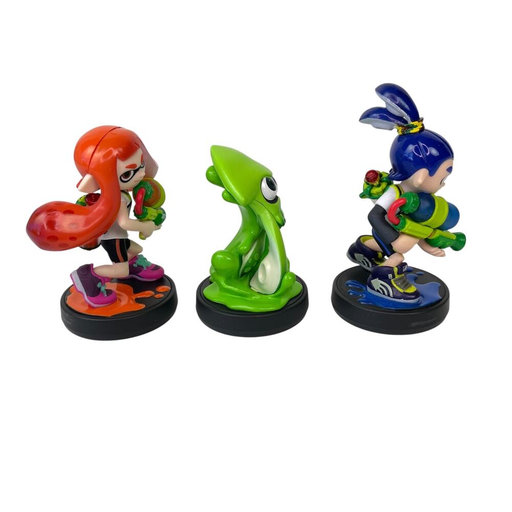 Splatoon 3-pack Nintendo Amiibo Figures Splatoon Series Girl, Squid, Boy - Picture 2 of 5